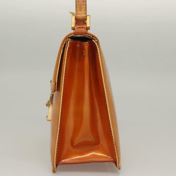 LOUIS VUITTON Monogram Vernis Spring Street Bag Lime Yellow M91068 Auth BA4452 - Picture 4 of 16